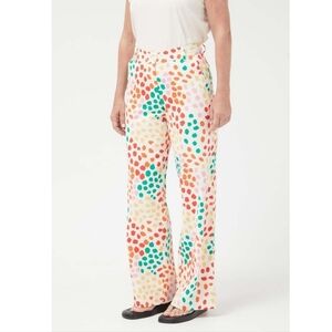 Fantastic Company - Printed Cotton Trousers with Colourful Polka Dots